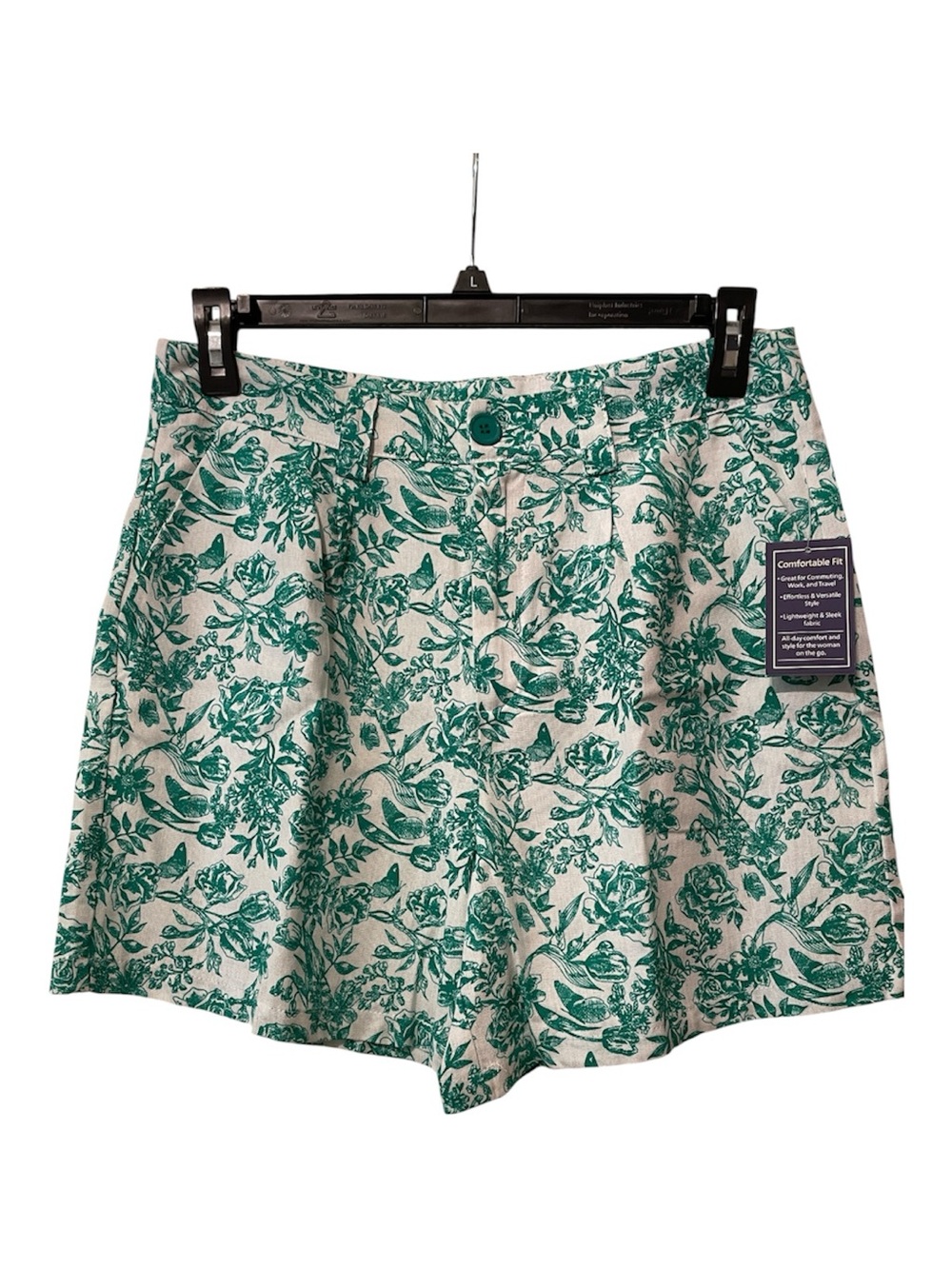 Lark + Grey Green Floral Shorts